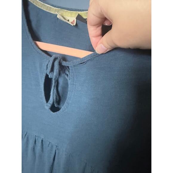 Vintage Volcom Baby Doll Juniors Size Small Y2K 3/4 Sleeve Blue Long Shirt 2000s - Picture 4 of 9